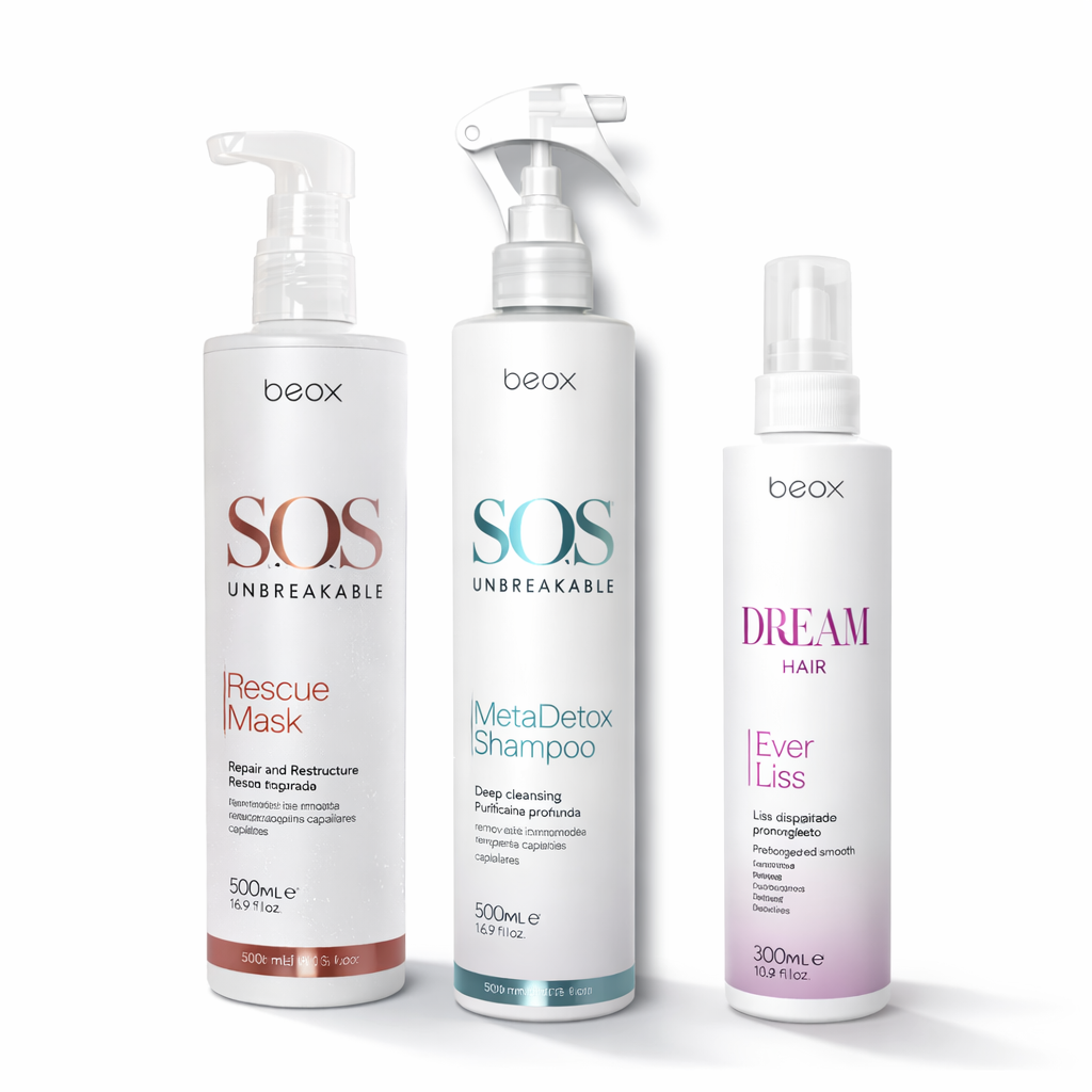 BEOX S.O.S EKSTRA Unbreakable GREITO IR EFEKTYVAUS PLAUKŲ ATSTATYMO RINKINYS
