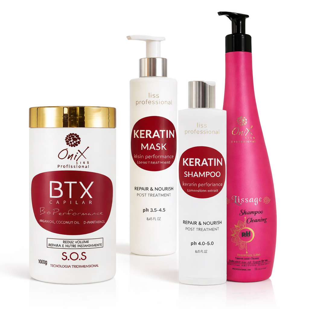 Onix Liss Capilar Bio Performance – profesionalus rinkinys BOTOX plaukų procedūrai