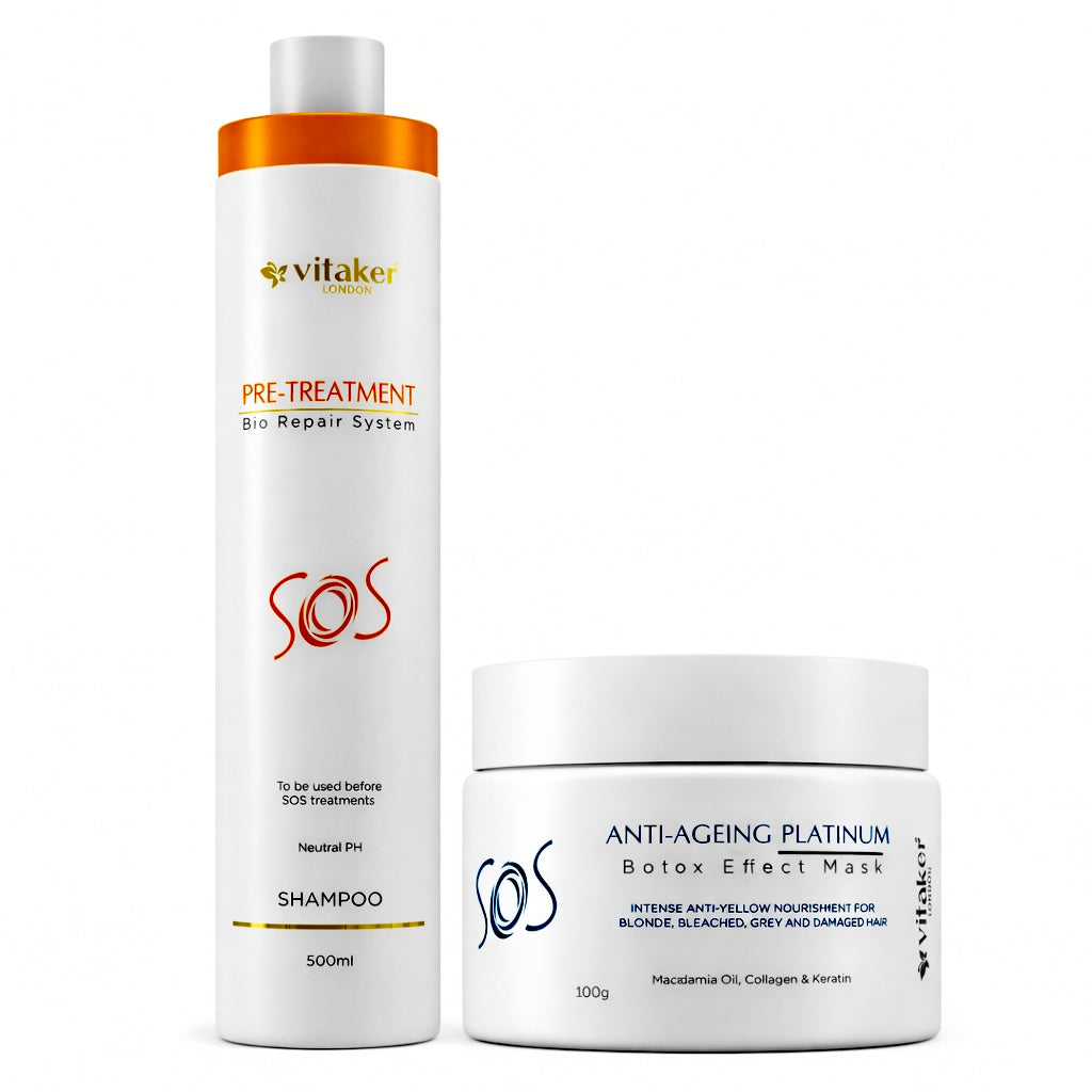 Rinkinys VITAKER BOTOX PLATINUM plaukų terapijai (blondinėms)