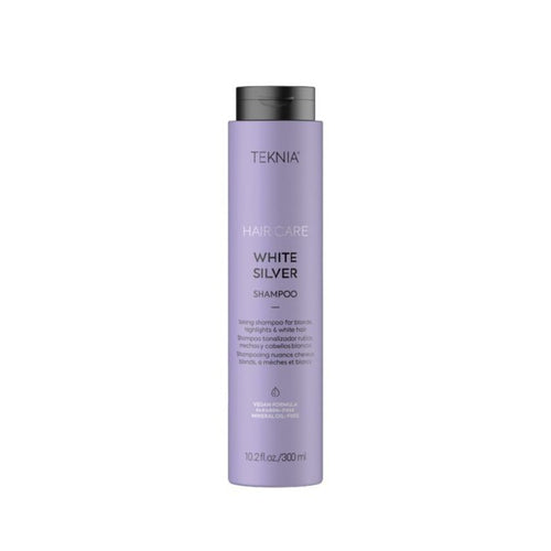 Geltoną plaukų atspalvį neutralizuojantis rinkinys Lakme Teknia White Silver