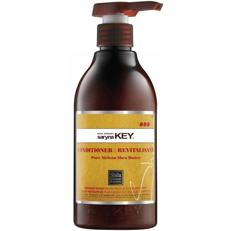 Pažeistų plaukų priežiūros rinkinys Saryna KEY Damage Repair Pure African Shea, su taukmedžio sviestu