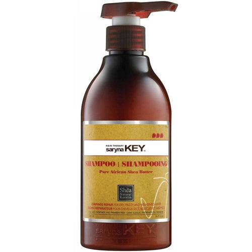 Pažeistų plaukų priežiūros rinkinys Saryna KEY Damage Repair Pure African Shea, su taukmedžio sviestu