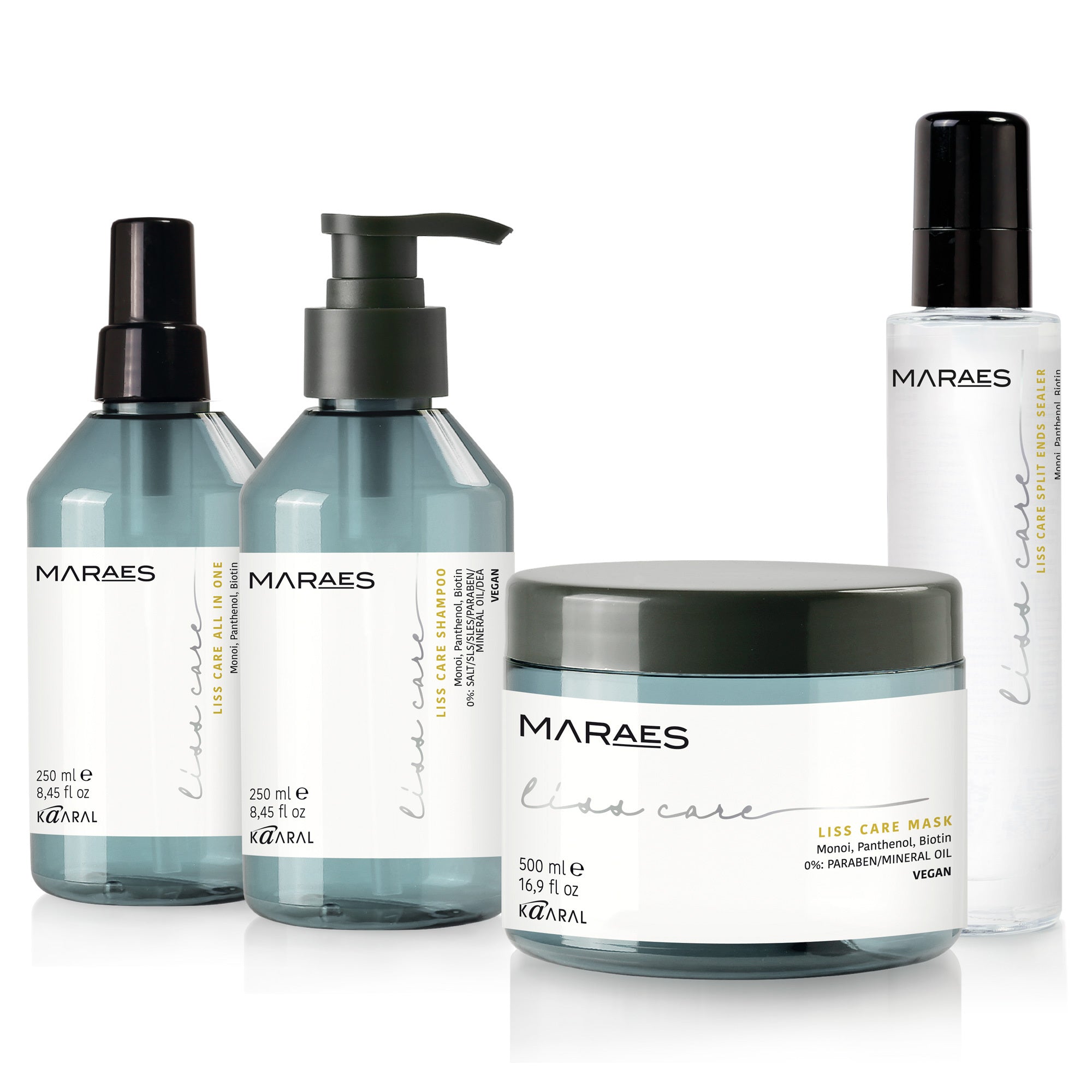 MARAES LISS CARE RINKINYS siekiantiems tiesių paklusnių plaukų, suvaldantis, nuimantis pūtimąsi