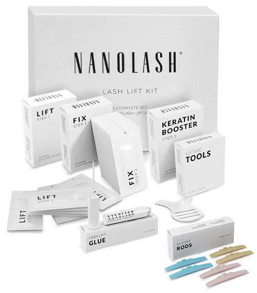 Nanolash Eyelash Lift Kit Blakstienų pakėlimas ir laminavimas - priemonių ir priedų rinkinys